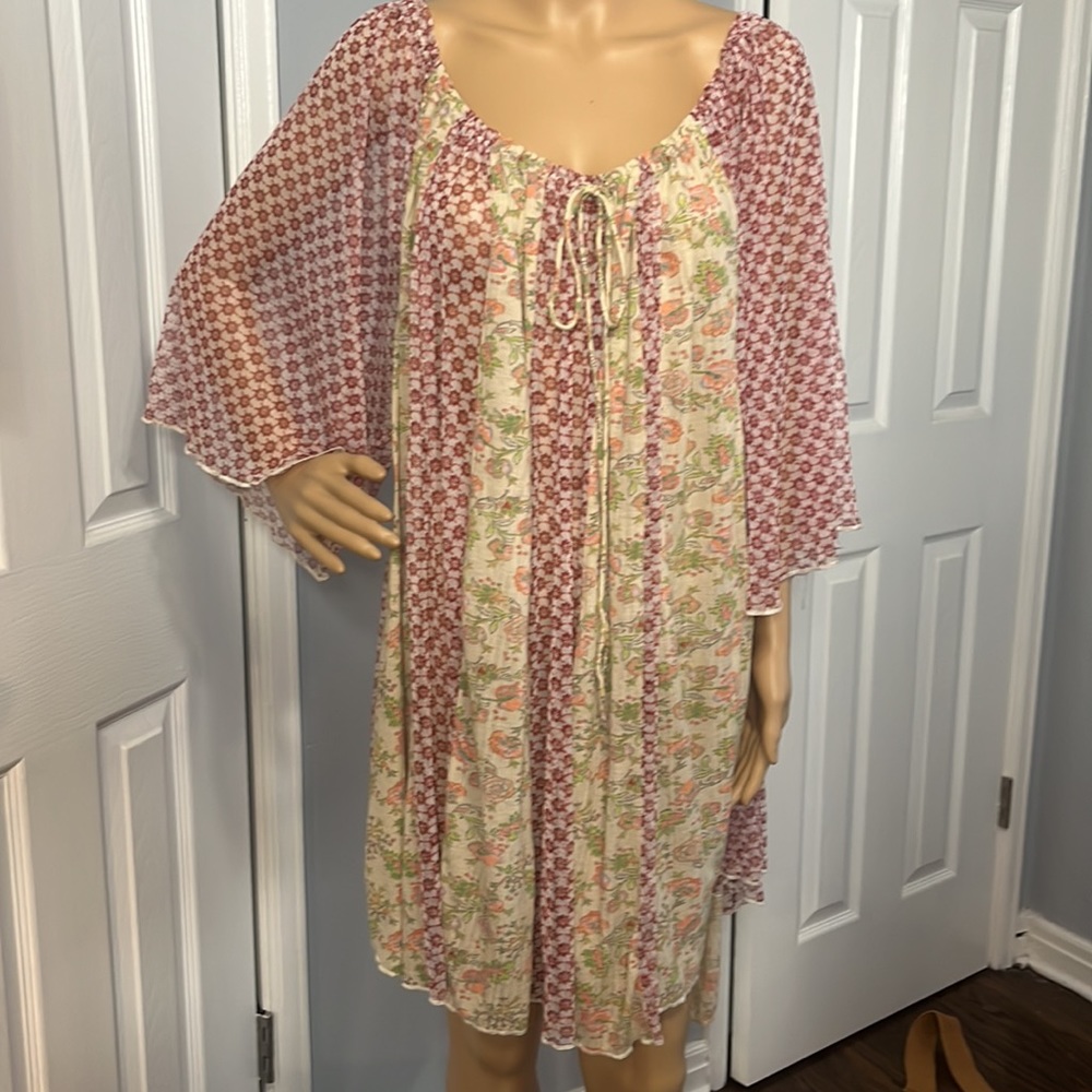 Free People Cottagecore Over Sized Flowy Dress / Cover Up